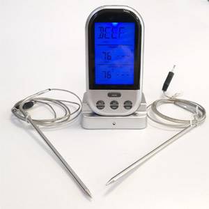 Термометр цифровой с 2-мя щупами и Wi-Fi