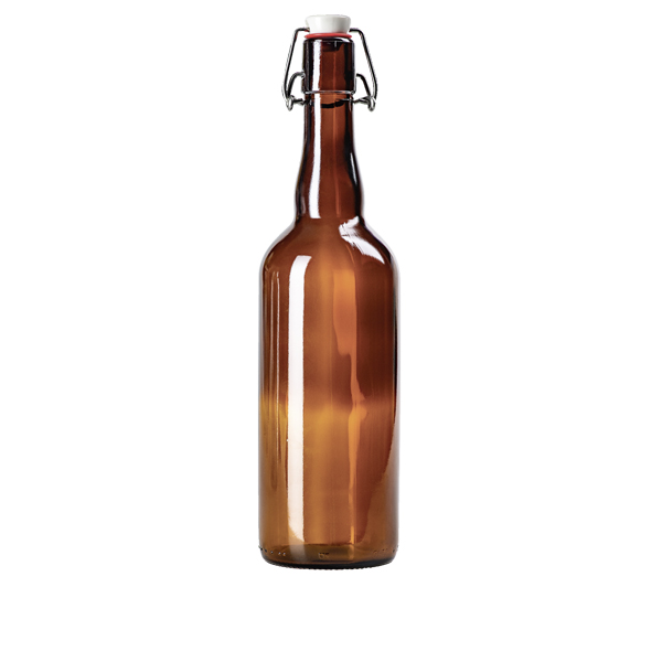 Бутылка темная с бугельной пробкой 0,75 л