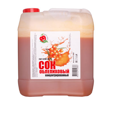 Сок Облепиховый концентрированный