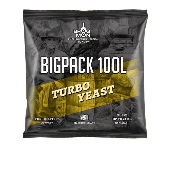 Магазин Фактория в Омске - Спиртовые дрожжи Bragman BigPack 100L, 260 г